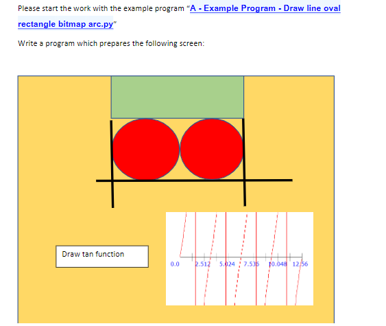 Solved # Prepare the program to work with graphics at a | Chegg.com