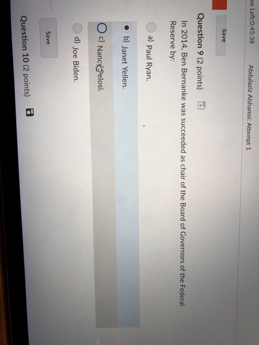 Solved Question 18 (2 points) d Which of the following is | Chegg.com