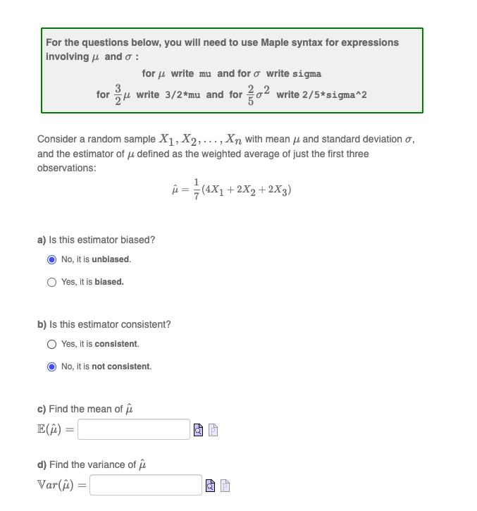 Solved For the questions below, you will need to use Maple | Chegg.com