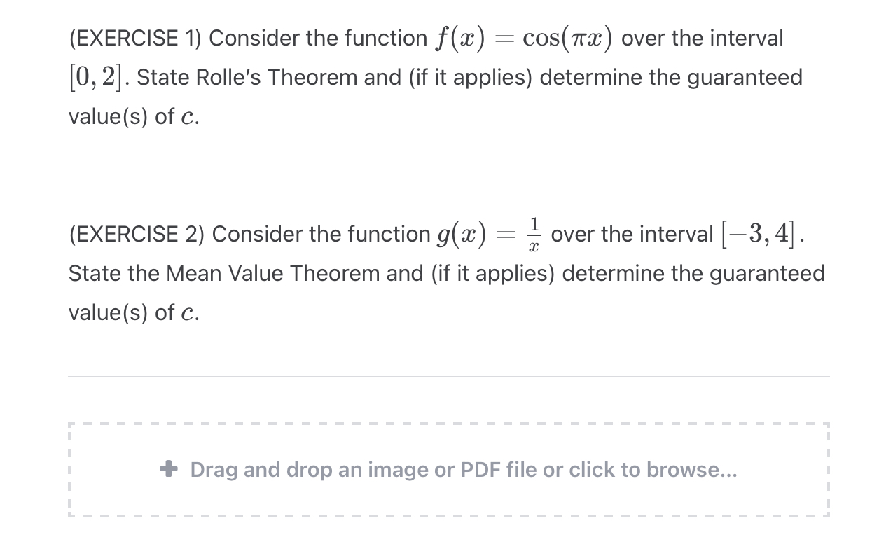 Solved Exercise 1 Consider The Function F X Cos πx Over