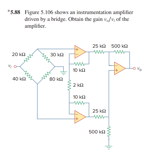 Solved The Figure Shows An Instrumentation Amplifier vrogue.co