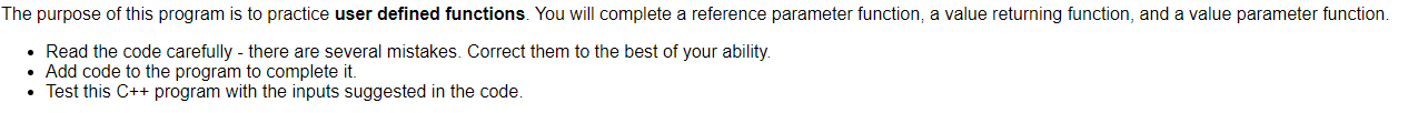 Solved #include using namespace std; // Function | Chegg.com