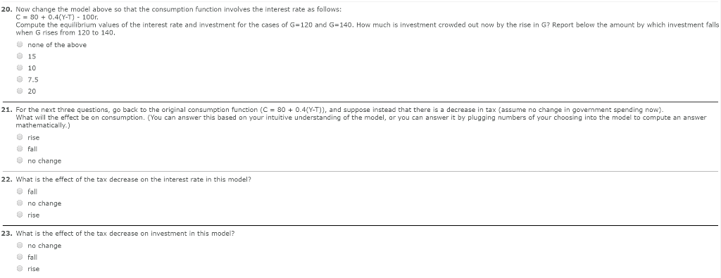 20. Now change the model above so that the | Chegg.com