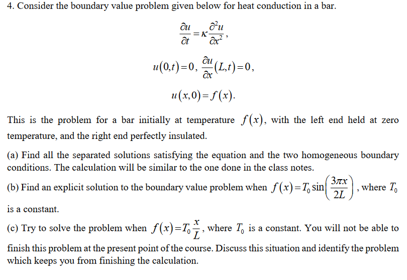 Solved 4. Consider The Boundary Value Problem Given Below | Chegg.com