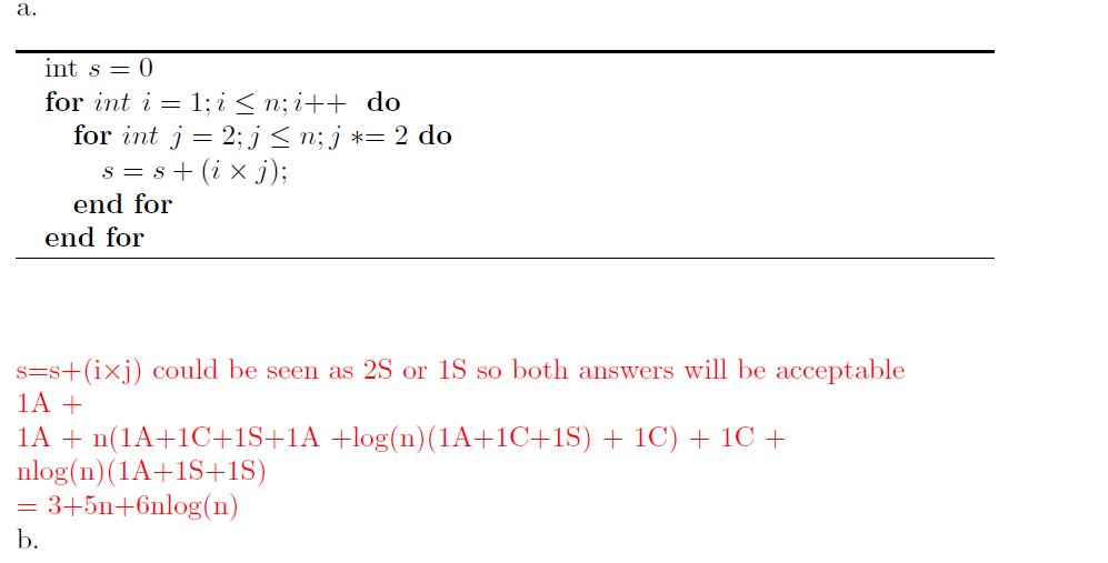 Solved A. Ints=0 For Int I=1;i | Chegg.com