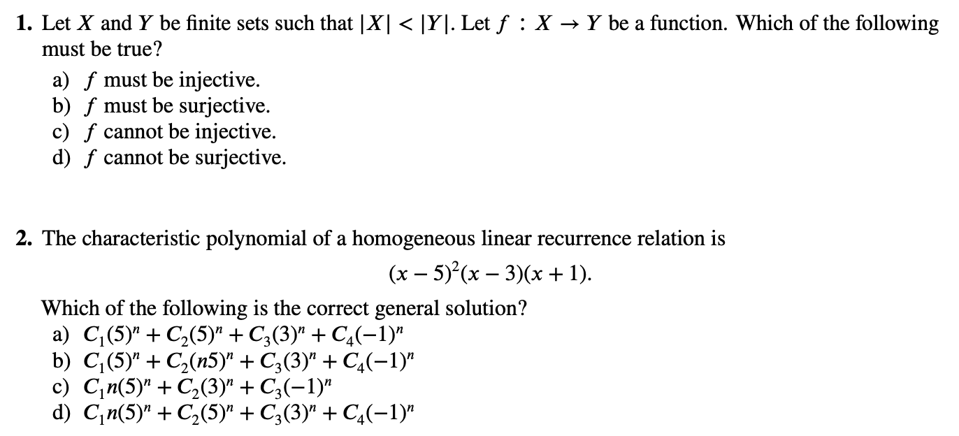 Solved Hi, please answer as many of these multiple choice | Chegg.com