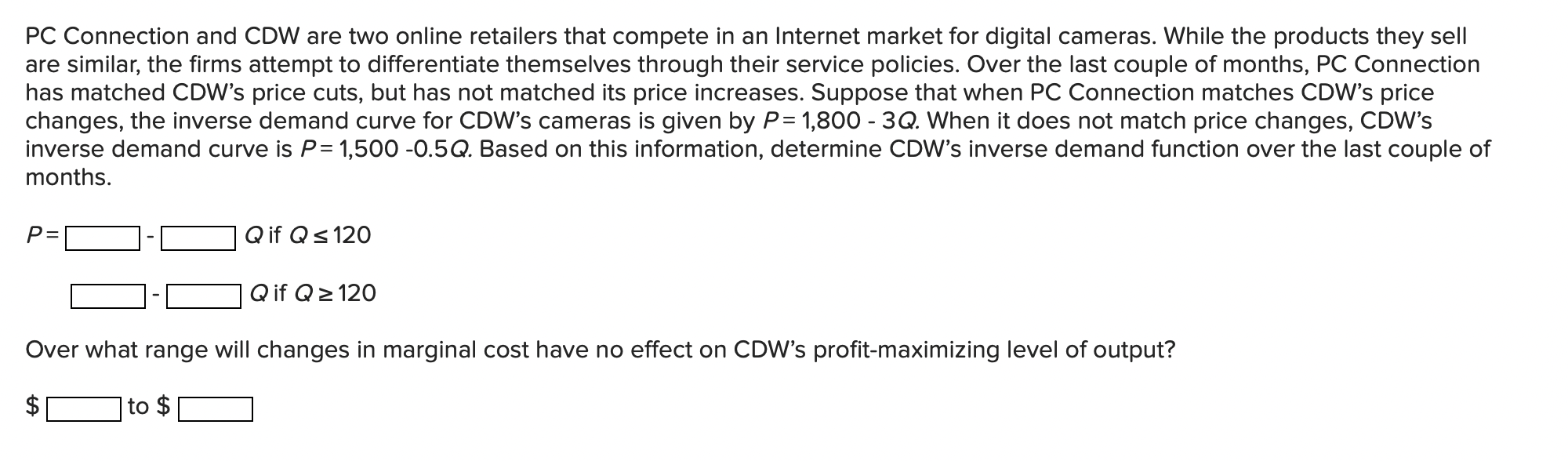 Solved PC Connection and CDW are two online retailers that