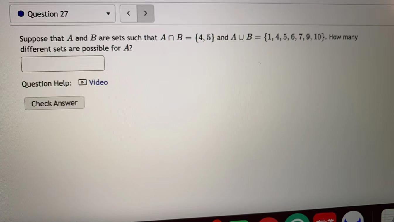 Solved Question 27 = Suppose That A And B Are Sets Such | Chegg.com