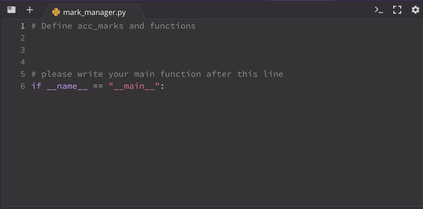 Solved Topic: Mark Manager Write a program mark_manager.py | Chegg.com