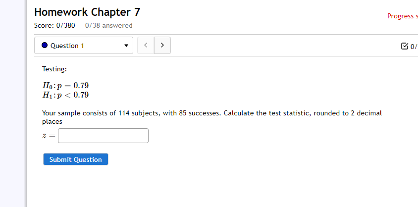 Solved Homework Chapter 7 Score: 0/380 0/38 Answered | Chegg.com