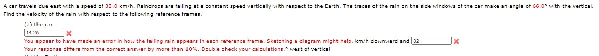 Solved A car travels due east with a speed of 32.0 km/h. | Chegg.com