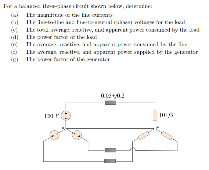 Solved For A Balanced Three-phase Circuit Shown Below, | Chegg.com