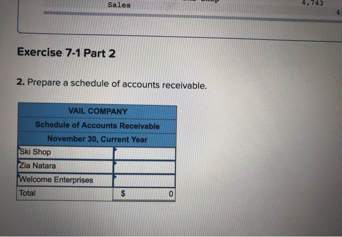 Solved Required Information Exercise 7-1 Accounts Receivable | Chegg.com