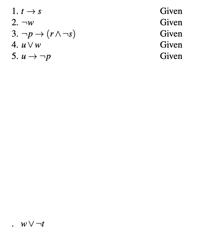 Solved Using the given premises. Use rules of inference to | Chegg.com