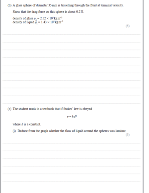 Solved 18 A student carried out an experiment to determine | Chegg.com