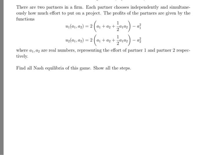 Solved Game Theory | Chegg.com