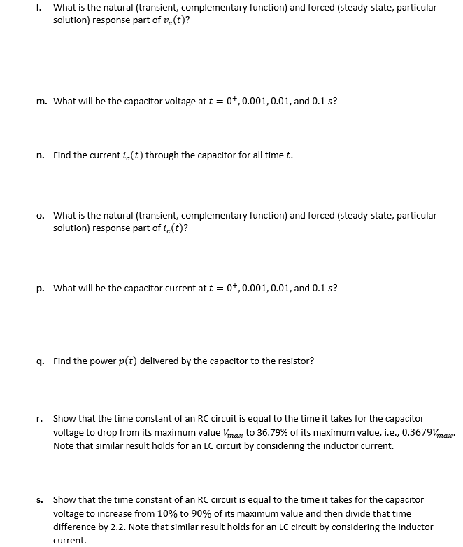 Solved Question 1. Consider the circuit shown in Figure 1. | Chegg.com