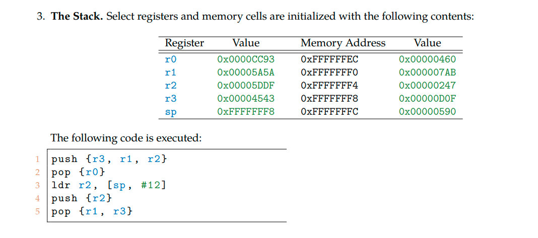 How to initialize above in ARM v7 simulator. see | Chegg.com