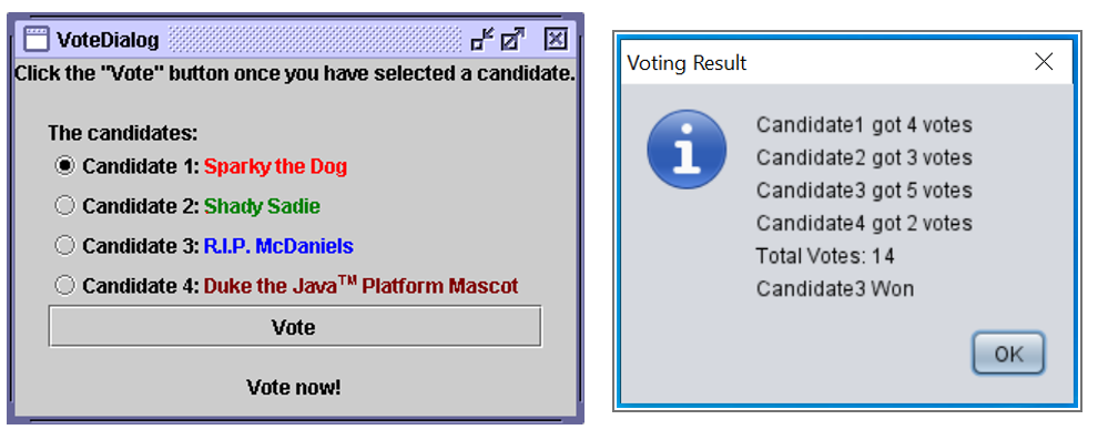 Solved Task 2: Write a java program to create a windows | Chegg.com