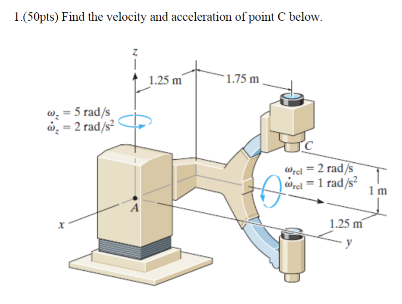 Solved 1.(50pts) ﻿Find the velocity and acceleration of | Chegg.com