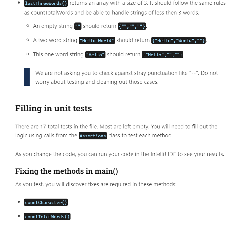 Completing the Assignment You will be creating unit | Chegg.com