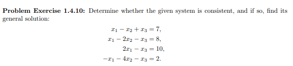 Solved Problem Exercise 1.4.10: Determine whether the given | Chegg.com