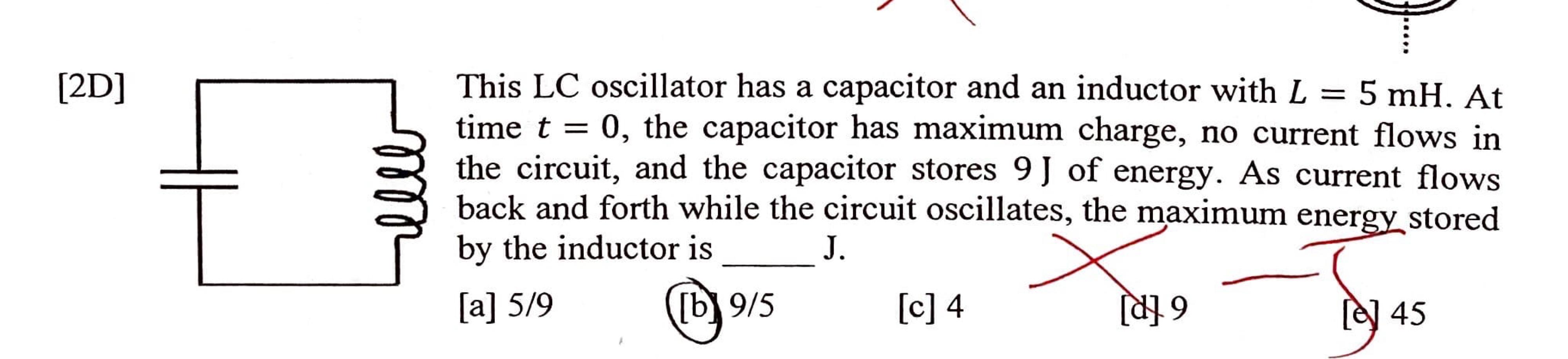 Solved This LC oscillator has a capacitor and an inductor