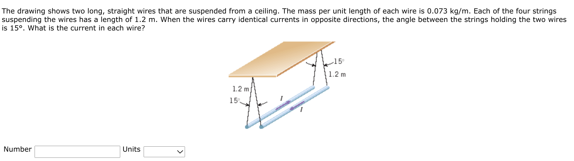 Solved The drawing shows two long, straight wires that are