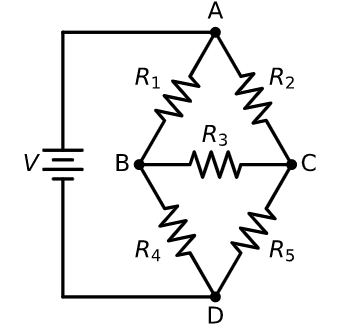 Solved V = 24.0V, R1 = 10Ω, R2 = 22Ω, R3 = 10Ω, R4 = 22Ω, R5 | Chegg.com