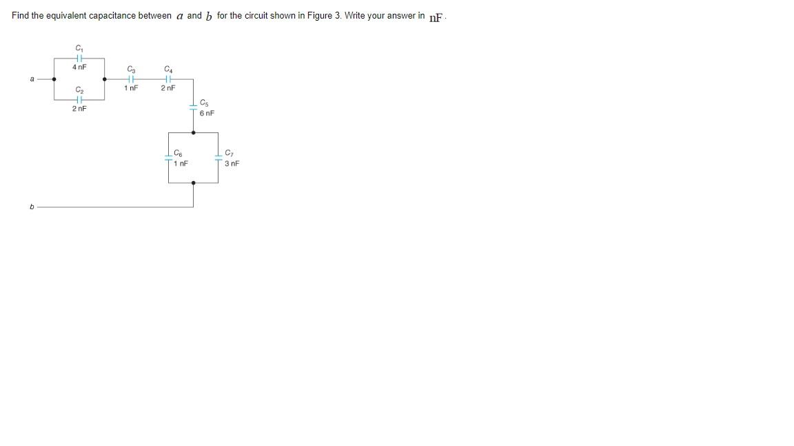 Solved Find The Equivalent Capacitance Between A And B For | Chegg.com