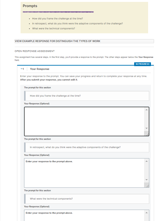 Solved Prompts • How did you frame the challenge at the | Chegg.com
