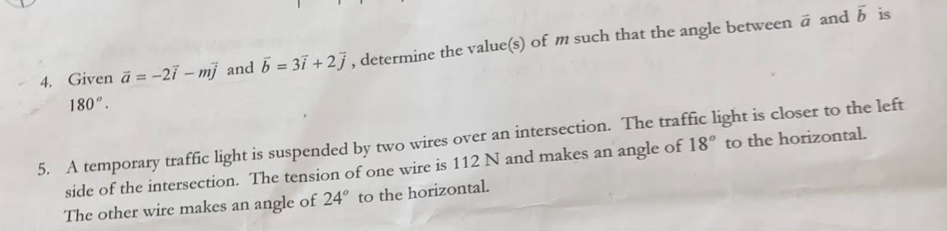 Solved 4. Given A=−2i−mj And B=3i+2j, Determine The Value(s) | Chegg.com