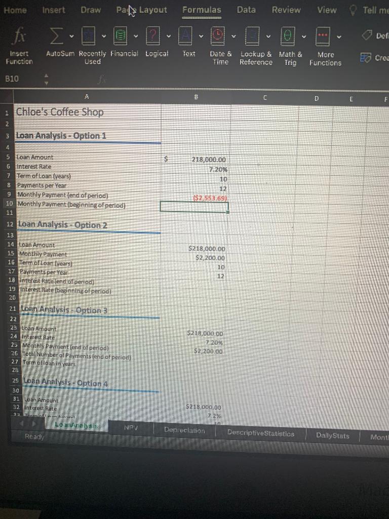 Solved Home Insert Draw Pads Layout Formulas Data Review | Chegg.com