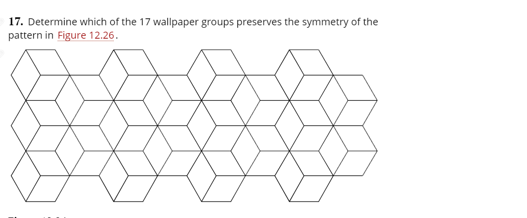 Solved 17. Determine which of the 17 wallpaper groups 