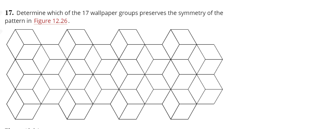 Solved 17. Determine which of the 17 wallpaper groups | Chegg.com