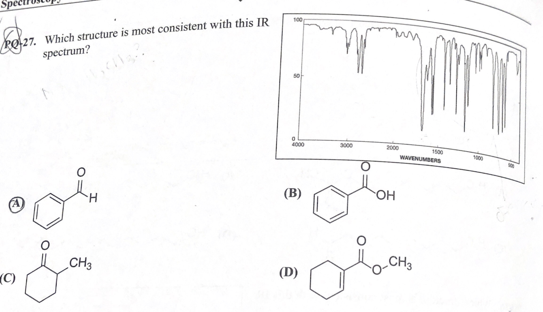 Solved PQ-12. Which structure is consistent with this ¹H NMR | Chegg.com