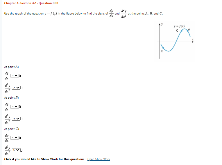 Solved Chapter 4, Section 4.1, Question 003 Use the graph of | Chegg.com