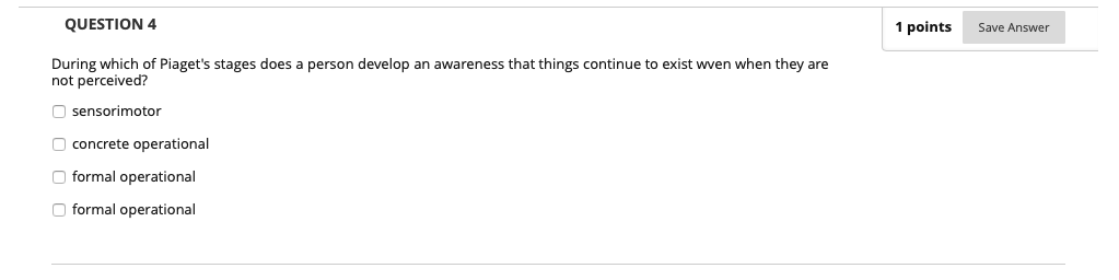 Solved QUESTION 1 1 points Save Answer One of the three Chegg