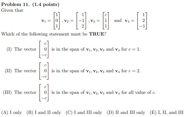 Solved Problem 9. (1.4 points) Which of the following sets | Chegg.com