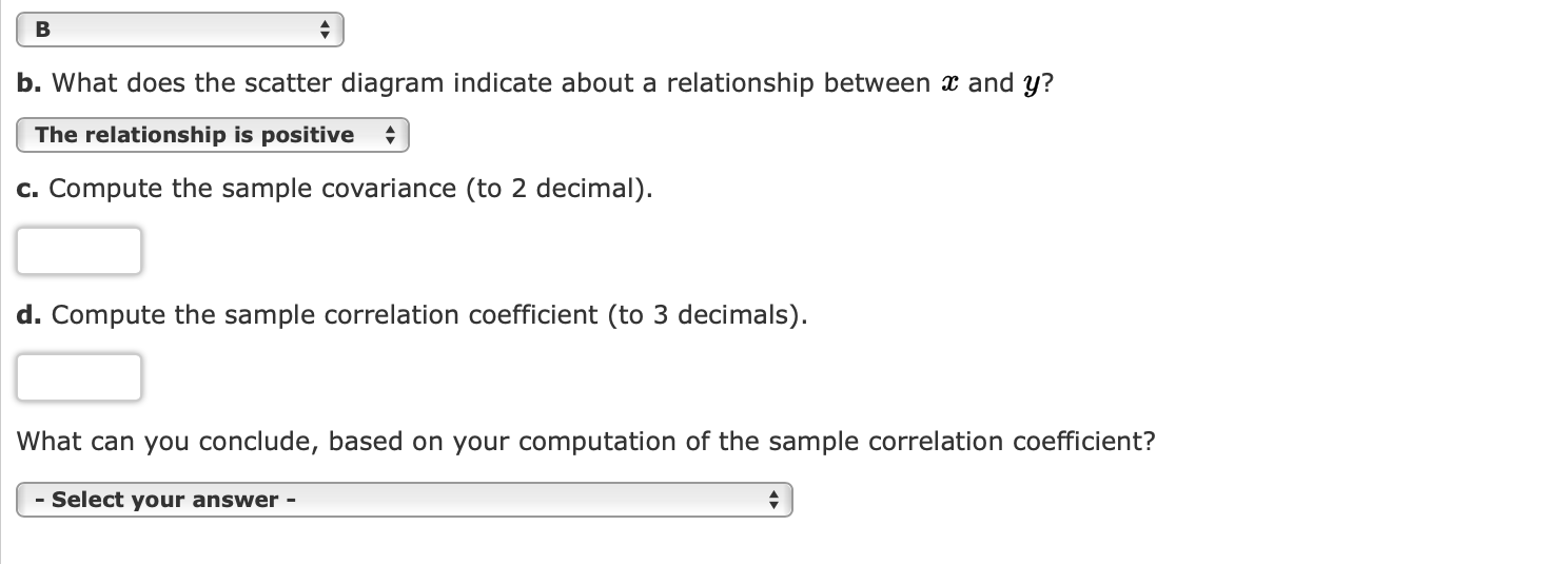 Solved Five Observations Taken For Two Variables Follow. 6 | Chegg.com