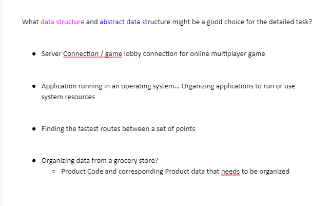 Solved What data structure and abstract data structure might | Chegg.com