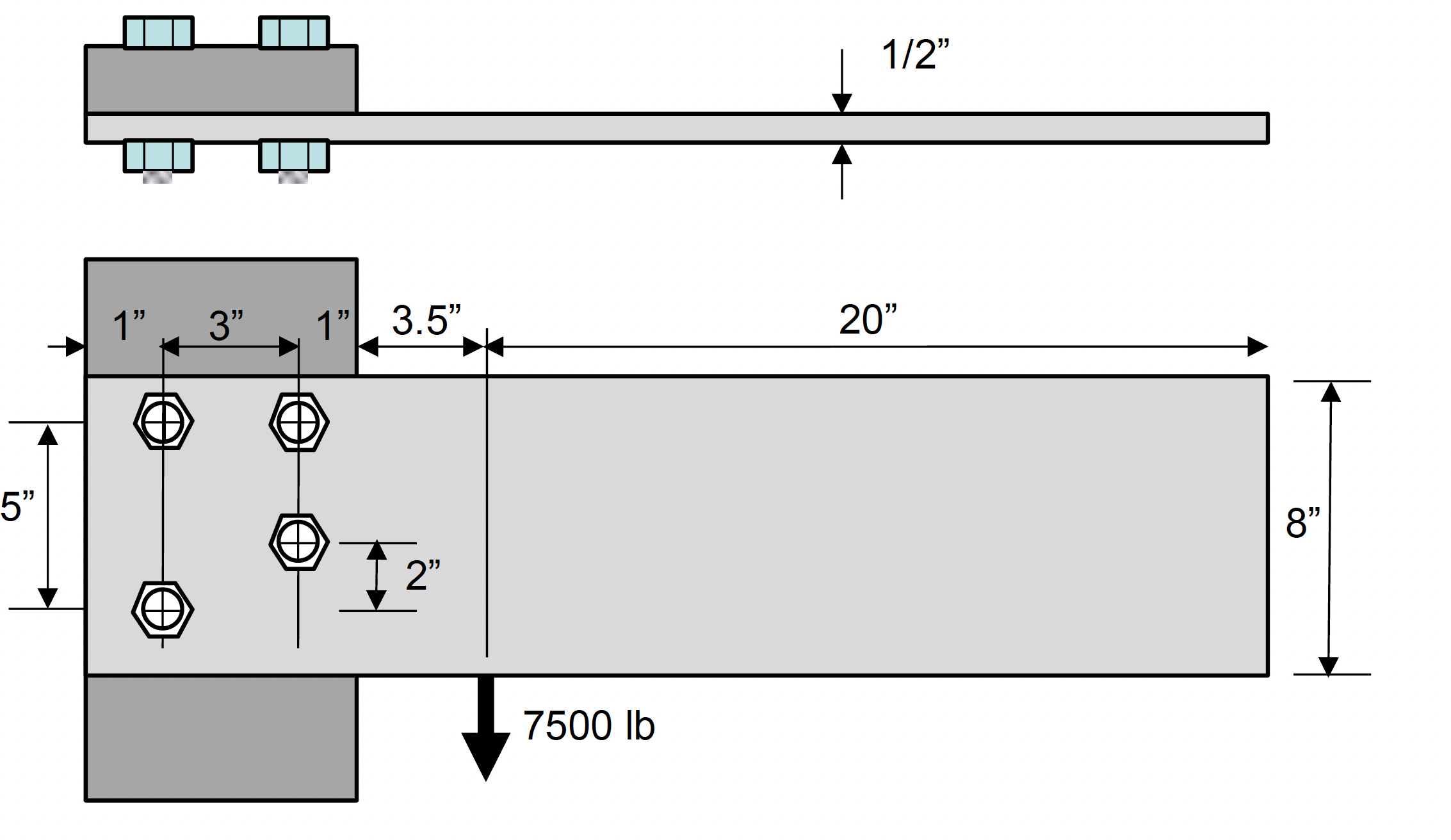 Solved A 1/2” × 8” AISI 1018 cold-drawn steel bar (Yield | Chegg.com
