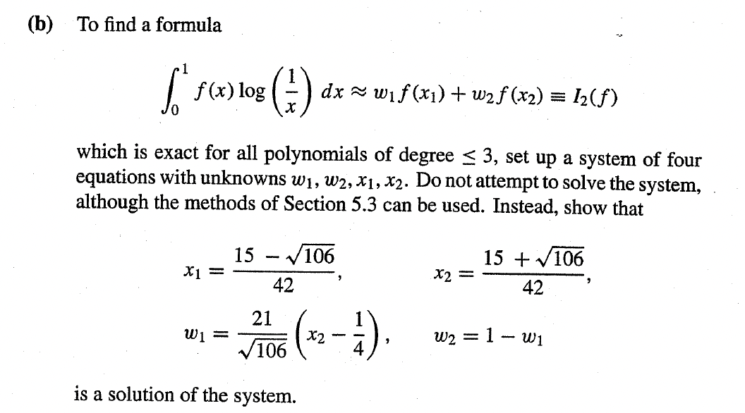 Solved (b) To Find A Formula | Chegg.com