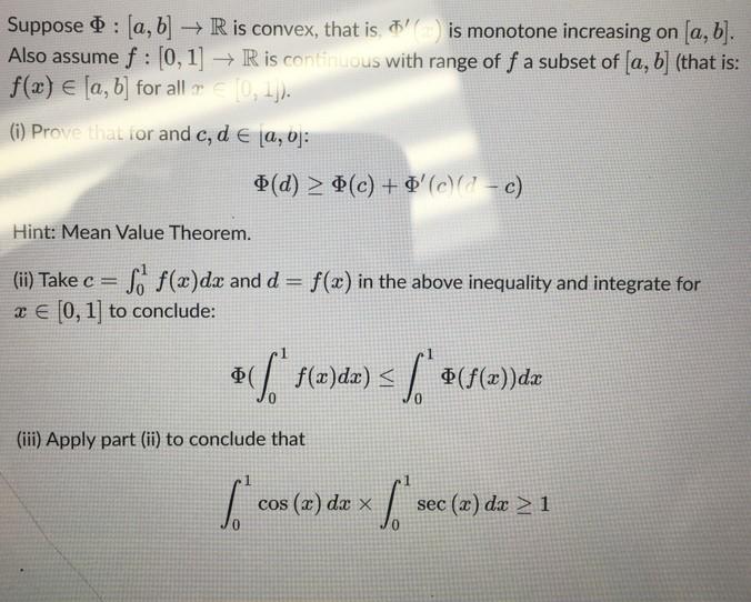 Solved ONLY NEED ii) and iii) Please answer this real | Chegg.com