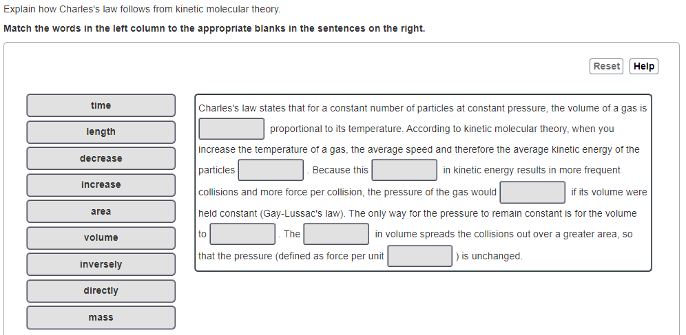 Solved Explain how Boyle&rsquo;s law follows from kinetic | Chegg.com