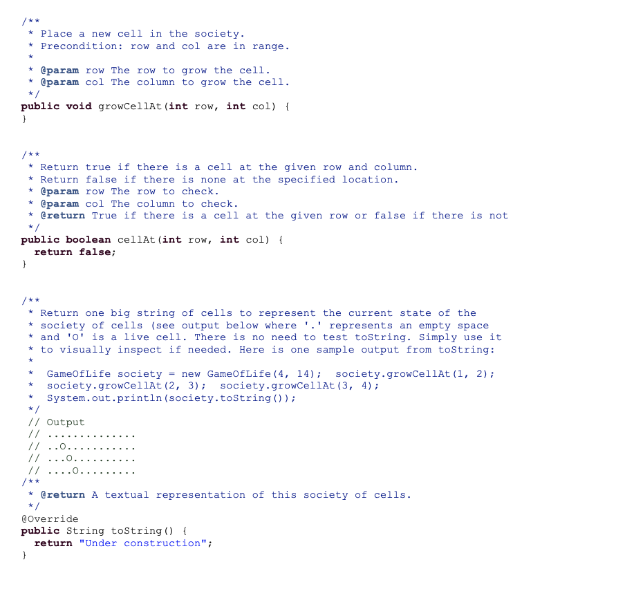 Solved You can just write the code for the last function | Chegg.com