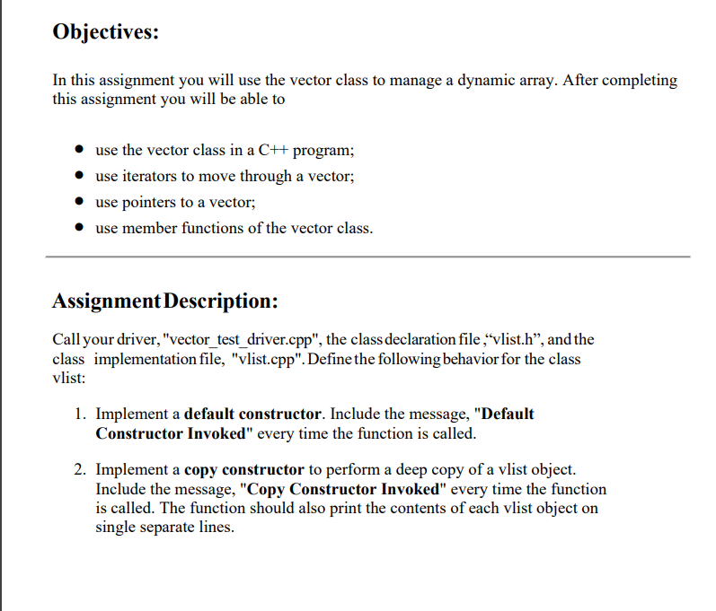 Solved Objectives: In this assignment you will use the | Chegg.com