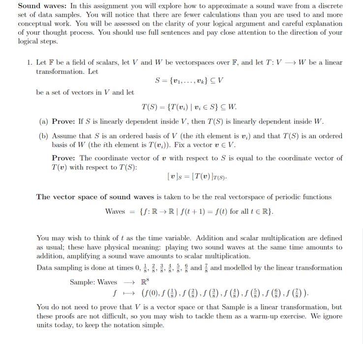 Solved Sound waves: In this assignment you will explore how | Chegg.com