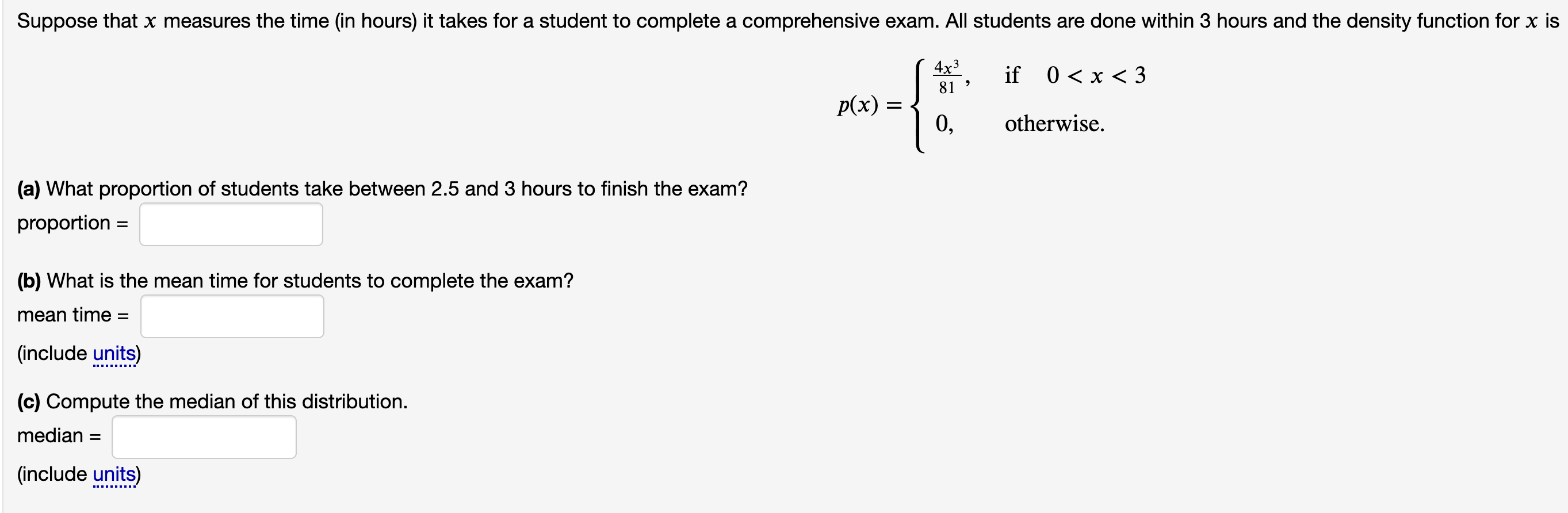 Solved Suppose That X Measures The Time in Hours It Takes Chegg