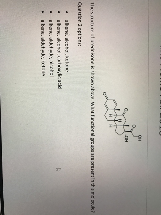 Solved the structure of prednisone is shown above what
